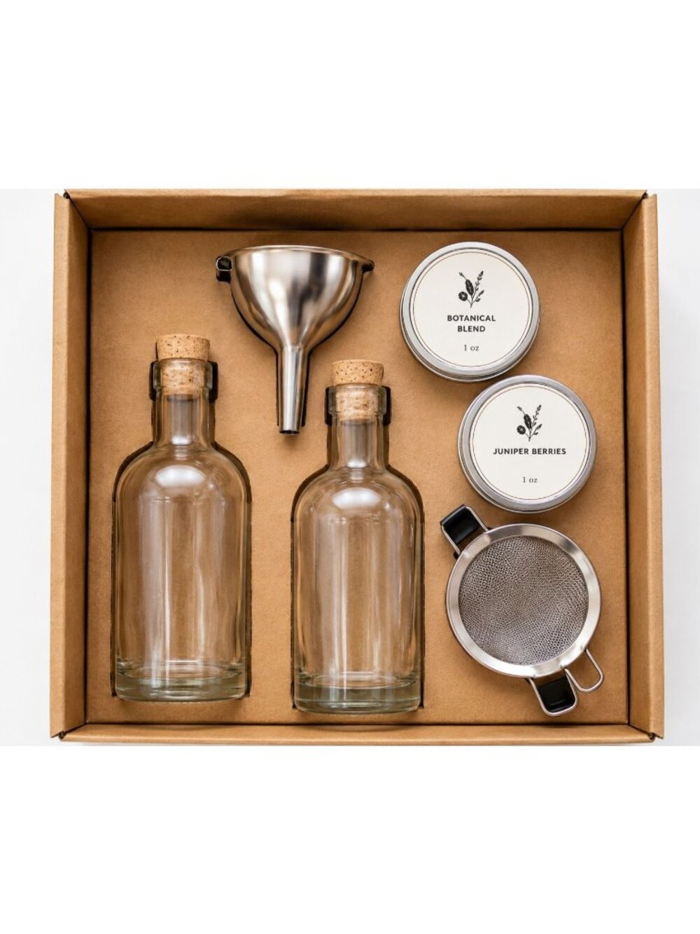 W&P Homemade Gin Kit DIY Craft Cocktail Infusion Set w/ Bottles Botanicals - Picture 4 of 5